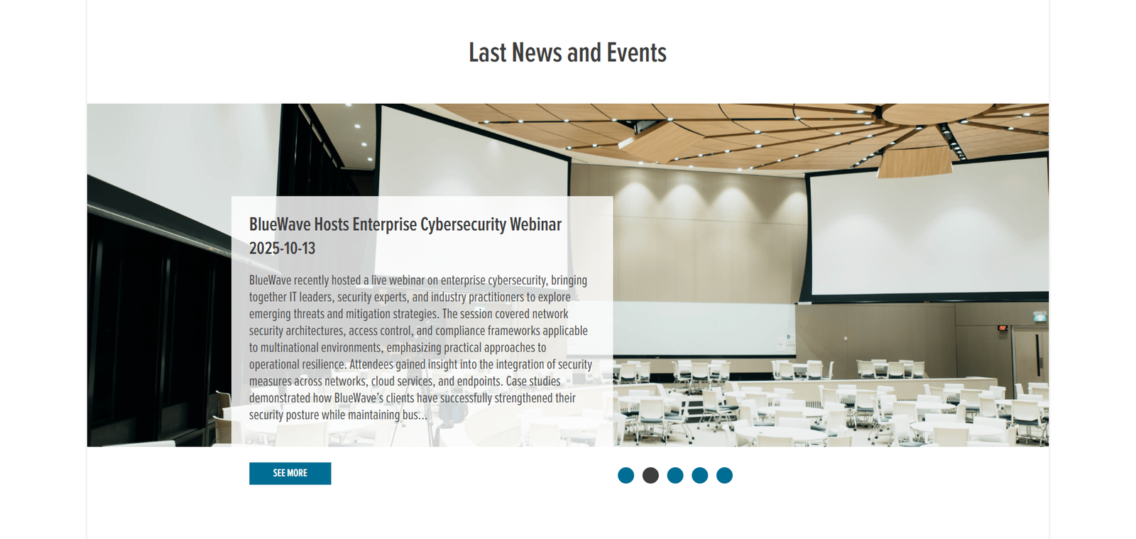 BlueWave CMS News Page